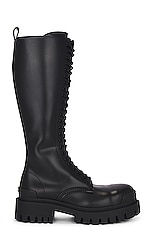 Balenciaga Strike Boot in Black, view 1, click to view large image.