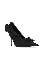 Balenciaga Knife Knot Pump in Black, view 2, click to view large image.