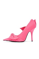 Balenciaga Knife Knot Pump in Bright Pink, view 5, click to view large image.