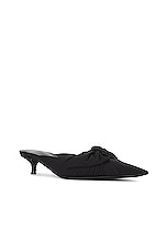 Balenciaga Knife Knot Mule in Black, view 2, click to view large image.