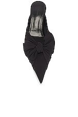 Balenciaga Knife Knot Mule in Black, view 4, click to view large image.