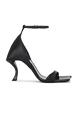 Balenciaga Hourglass Sandal in Black, view 1, click to view large image.