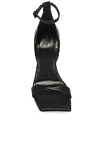 Balenciaga Hourglass Sandal in Black, view 4, click to view large image.