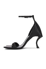 Balenciaga Hourglass Sandal in Black, view 5, click to view large image.