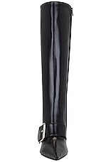 Balenciaga Knife Belt Boot in Black & Silver, view 4, click to view large image.