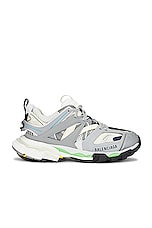 Balenciaga Track Sneaker in Grey, Blue, & Green, view 1, click to view large image.