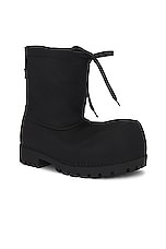 Balenciaga Lunar New Year Alaska Low Boot in Black, view 2, click to view large image.