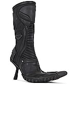 Balenciaga Biker Bootie in Black, view 2, click to view large image.