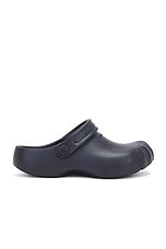 Balenciaga Sunday Molded Slipper in Black, view 1, click to view large image.
