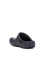 Balenciaga Sunday Molded Slipper in Black, view 3, click to view large image.