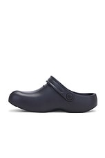 Balenciaga Sunday Molded Slipper in Black, view 5, click to view large image.