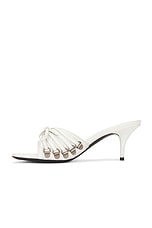 Balenciaga M70 Cagole Sandal Heel in Optic White & Silver, view 5, click to view large image.