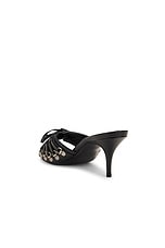 Balenciaga M70 Cagole Sandal Heel in Black & Silver, view 3, click to view large image.
