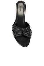 Balenciaga M70 Cagole Sandal Heel in Black & Silver, view 4, click to view large image.