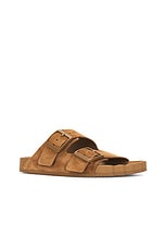 Balenciaga Sunday Sandal in Brown, view 2, click to view large image.