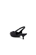Balenciaga L40 Knife Bow Slingback Heel in Black, view 3, click to view large image.
