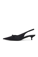 Balenciaga L40 Knife Bow Slingback Heel in Black, view 5, click to view large image.