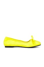 Balenciaga Leopold Flat in Yellow, view 1, click to view large image.