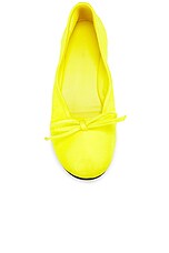 Balenciaga Leopold Flat in Yellow, view 4, click to view large image.