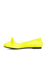 Balenciaga Leopold Flat in Yellow, view 5, click to view large image.