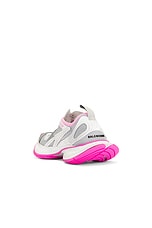 Balenciaga Circuit Sneaker in Grey, White, & Pink, view 3, click to view large image.