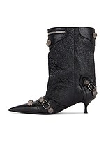 Balenciaga Cagole Wide L50 Bootie in Black & Silver, view 5, click to view large image.