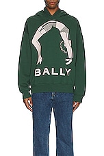 Bally Sweater in Kelly Green 23, view 3, click to view large image.