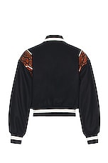 Bally Varsity Jacket in Navy 50, view 2, click to view large image.