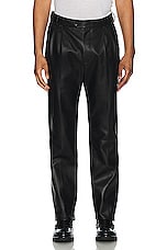 Bally Leather Trousers in Black, view 3, click to view large image.