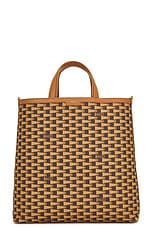Bally Pennant Tote Bag in Multideserto & Oro, view 2, click to view large image.