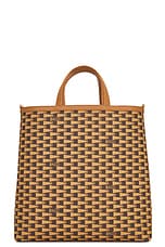 Bally Pennant Tote Bag in Multideserto & Oro, view 3, click to view large image.