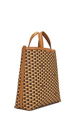 Bally Pennant Tote Bag in Multideserto & Oro, view 4, click to view large image.