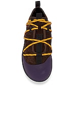 Bally Corky-rib Boots in Ebano & Orchid, view 4, click to view large image.