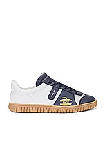 Bally Pargy Sneaker in Midnight & White, view 1, click to view large image.