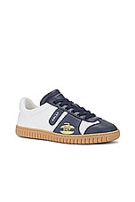 Bally Pargy Sneaker in Midnight & White, view 2, click to view large image.