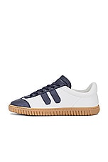 Bally Pargy Sneaker in Midnight & White, view 5, click to view large image.
