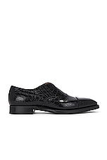 Bally Savery Crocodile Loafer in Black, view 1, click to view large image.