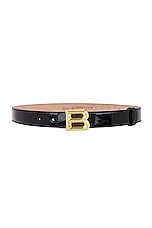 Bally B Bold 25 Belt in Black & Oro, view 1, click to view large image.