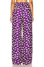 Bally Straight Leg Trouser in Mirtillo, view 3, click to view large image.