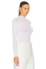 Bally Turtleneck Top in Bone, view 2, click to view large image.