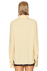 Bally Button Down Shirt in Cream 50, view 3, click to view large image.