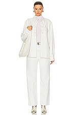 Bally Button Down Shirt in Bone 50, view 4, click to view large image.
