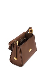 Bally Emblem Trazpeze Medium Bag in Cuero & Oro, view 5, click to view large image.
