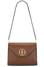Bally Emblem Trazpeze Medium Bag in Cuero & Oro, view 6, click to view large image.