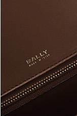 Bally Emblem Trazpeze Medium Bag in Cuero & Oro, view 7, click to view large image.