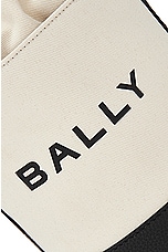 Bally Bar Mini 8 Hour Bag in Natural, Black, & Oro, view 7, click to view large image.