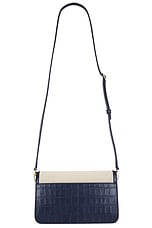 Bally Logo Crossbody Bag in Natural, Marine, & Oro, view 3, click to view large image.