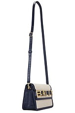 Bally Logo Crossbody Bag in Natural, Marine, & Oro, view 4, click to view large image.