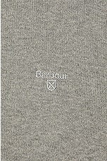 Barbour Half Zip Sweater in Grey, view 3, click to view large image.