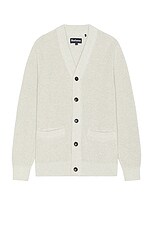 Barbour Howick Cardigan in Whisper White, view 1, click to view large image.